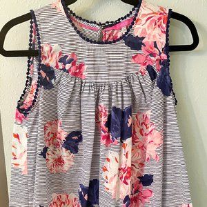 Joules Romella Floral Sleeveless Swing Top